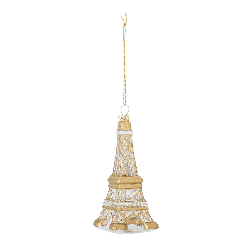 Eiffelturm-Weihnachtsanhänger aus Glas von Bloomingville