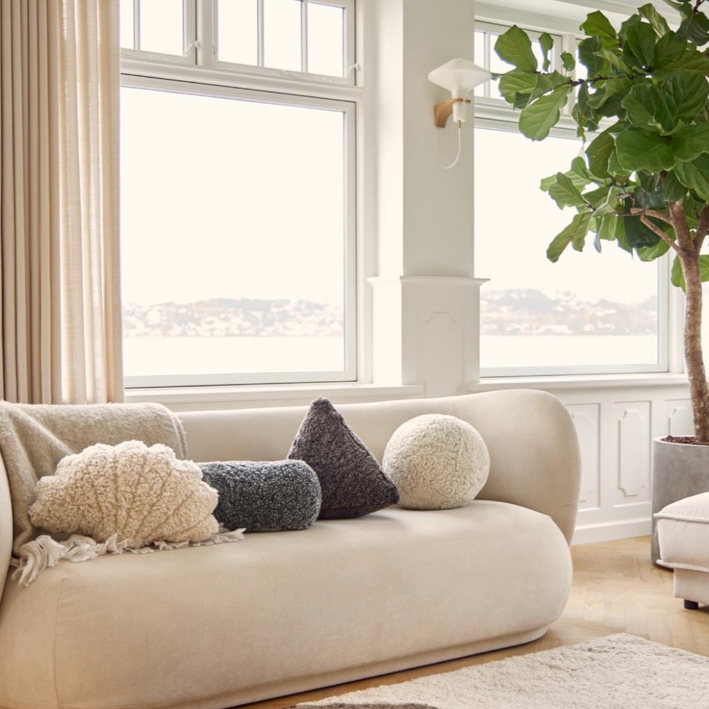 Nature Collection Bolster Pude i Korthåret Lammeskind, Mange farver