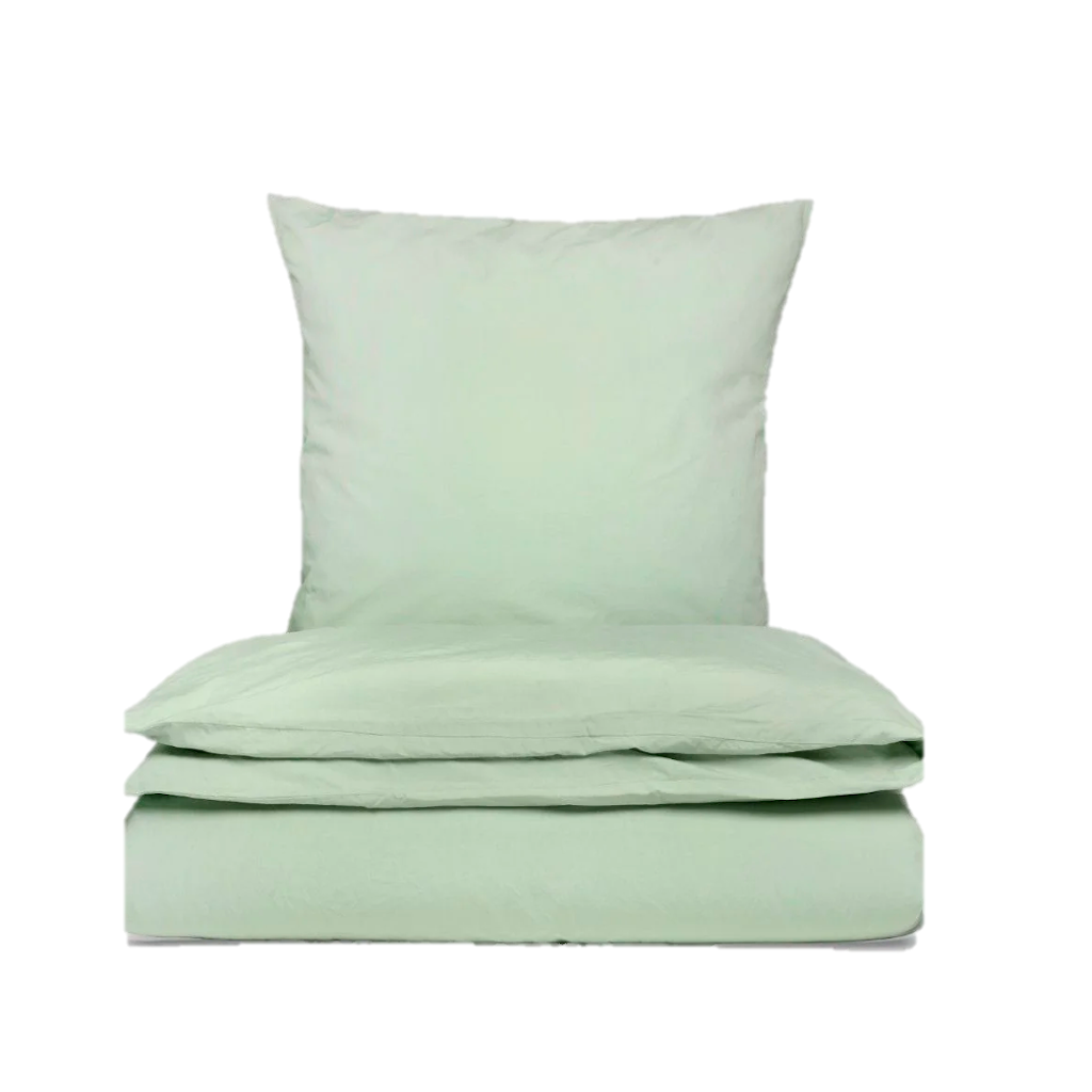 Sekan Studio Bomuldspercale sengesæt - Grøn