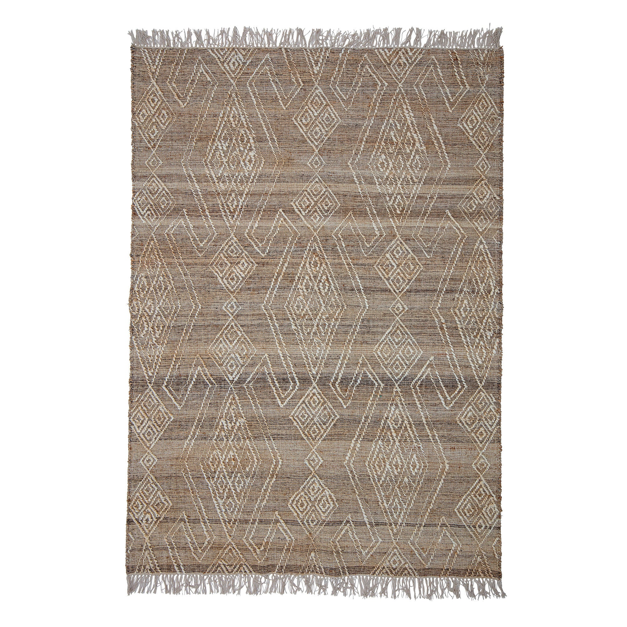 Bloomingville Rupen Teppich aus Jute und Wolle, 150x215 cm