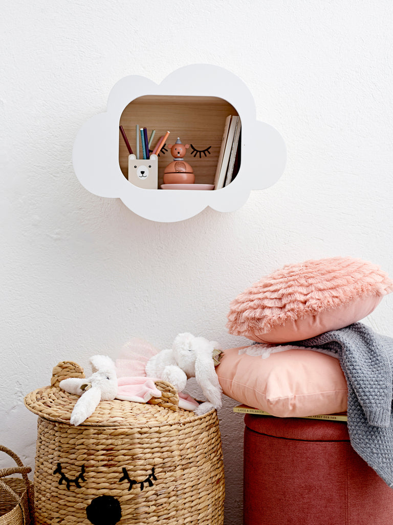 Bloomingville MINI Shahin Display kasse, Hvid, Kejsertræ