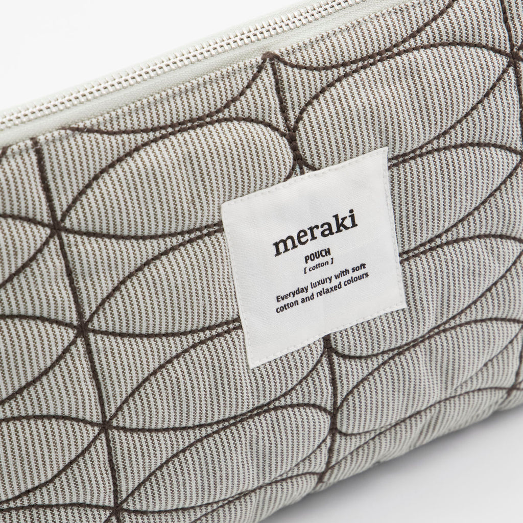 Meraki Makeup pung, Mentha, Lys grå/armygrøn, Medium