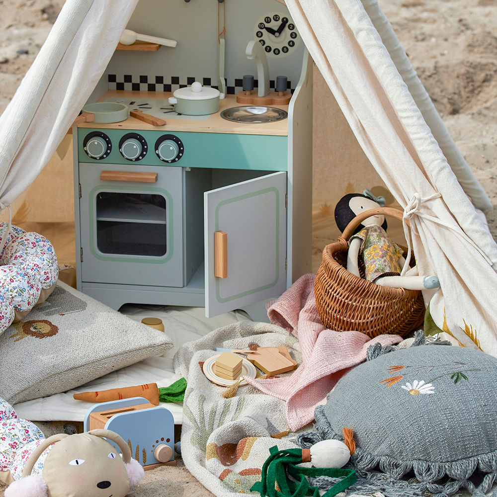 Bloomingville MINI Halime Mini Komfur, Grå, MDF