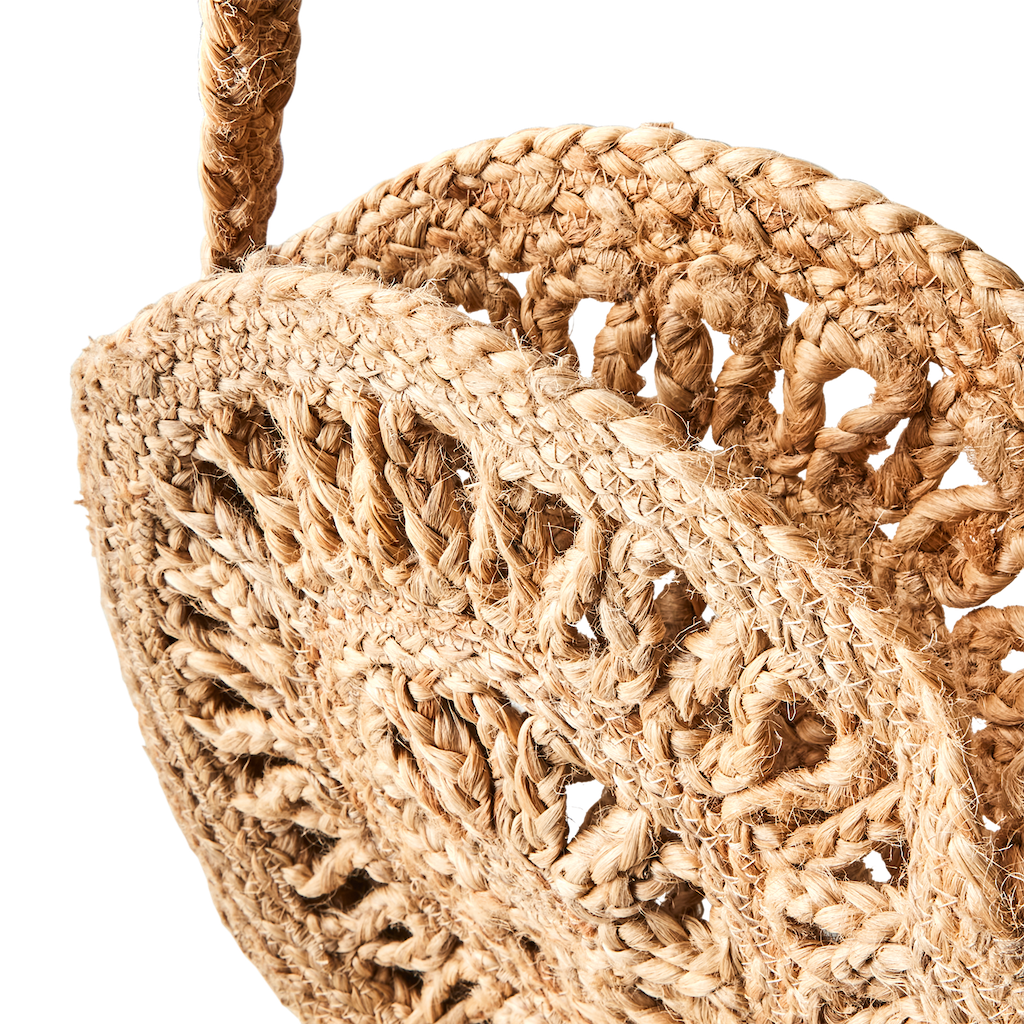 COLLECT Handgewebter Siebbeutel mit Muster von Affari of Sweden, L33xB8xH33/75 cm