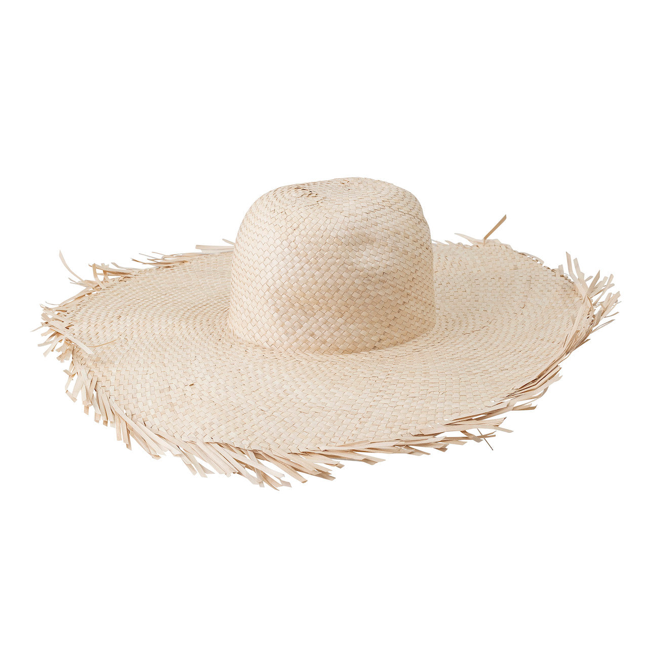 Breitkrempiger Hut aus Palmblättern