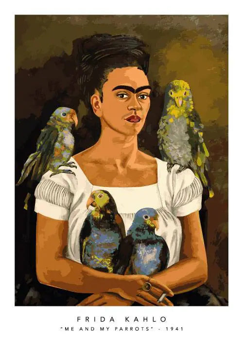 Frieda Kahlo Poster PAPAGEIEN von Postershop, 50x70