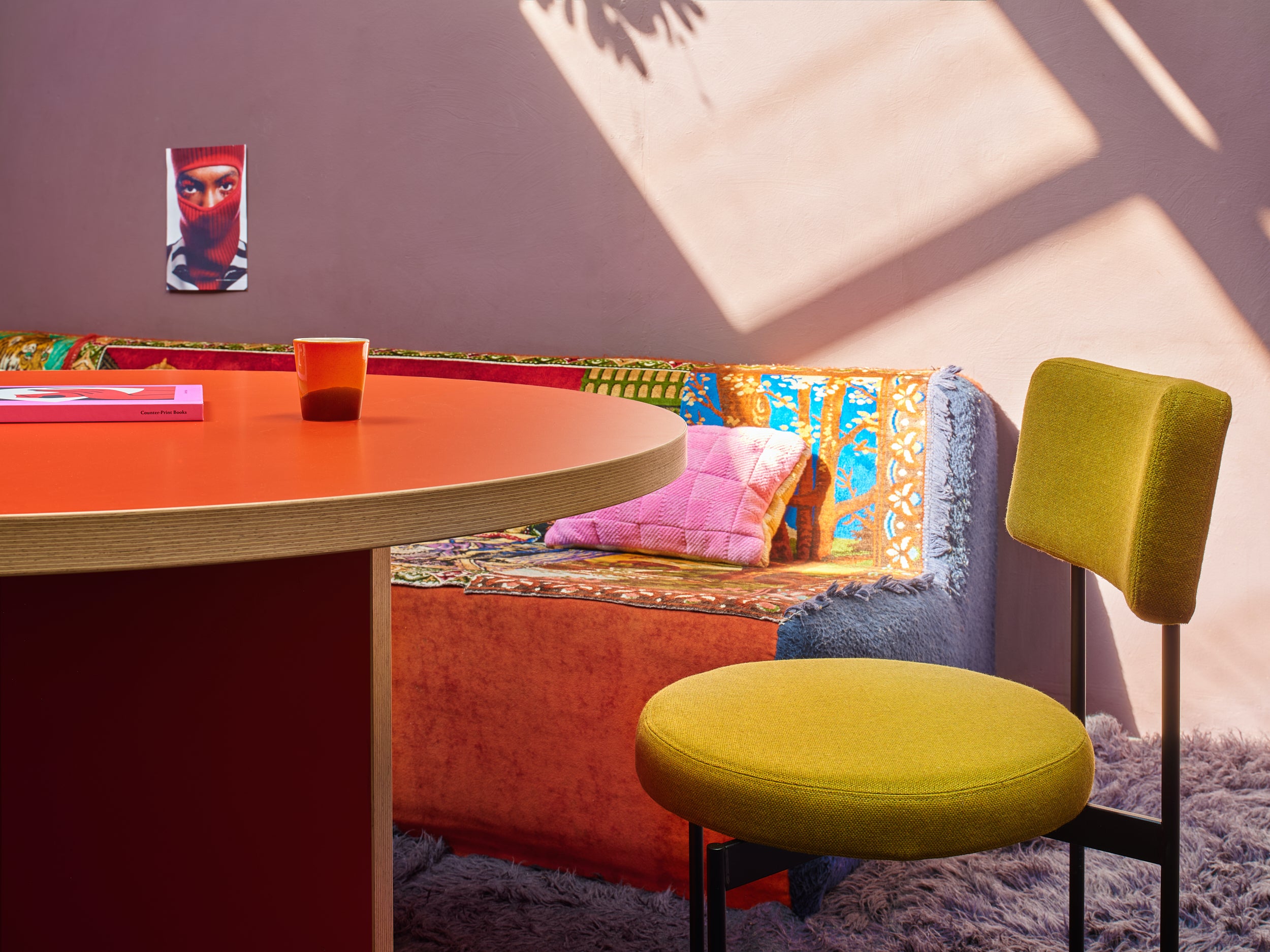 Runder Esstisch von HK-Living in mehreren schönen Farben, Ø 129CM