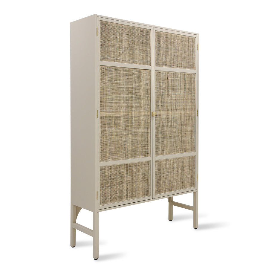 Retro Webbing Kabinet Skab fra HK-Living i Farven Sand