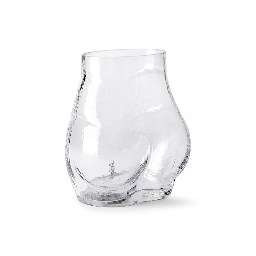 HK Living Butt Vase aus Glas, Höhe 23 cm