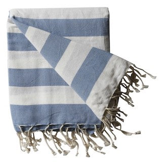 Hammam Håndklæde i Pillar-French Blue, 130x200
