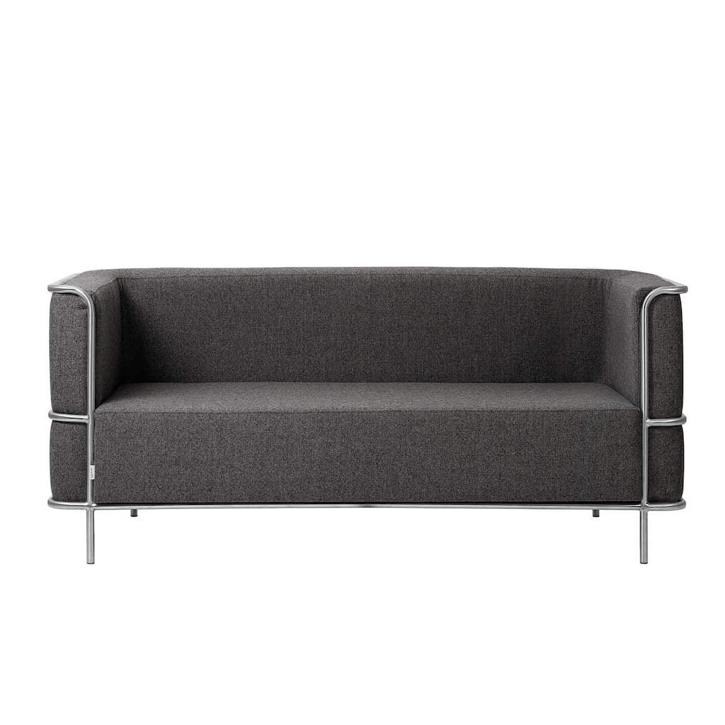 Modernistisches Sofa für 2 Personen von Kristina Dam, graue Wolle