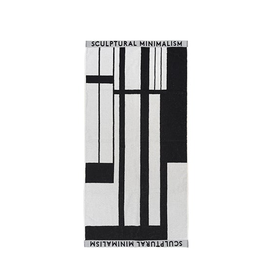 2 Stk. Kristina Dam Håndklæder, Minimal Sort/Off-White i Flere Størrelser