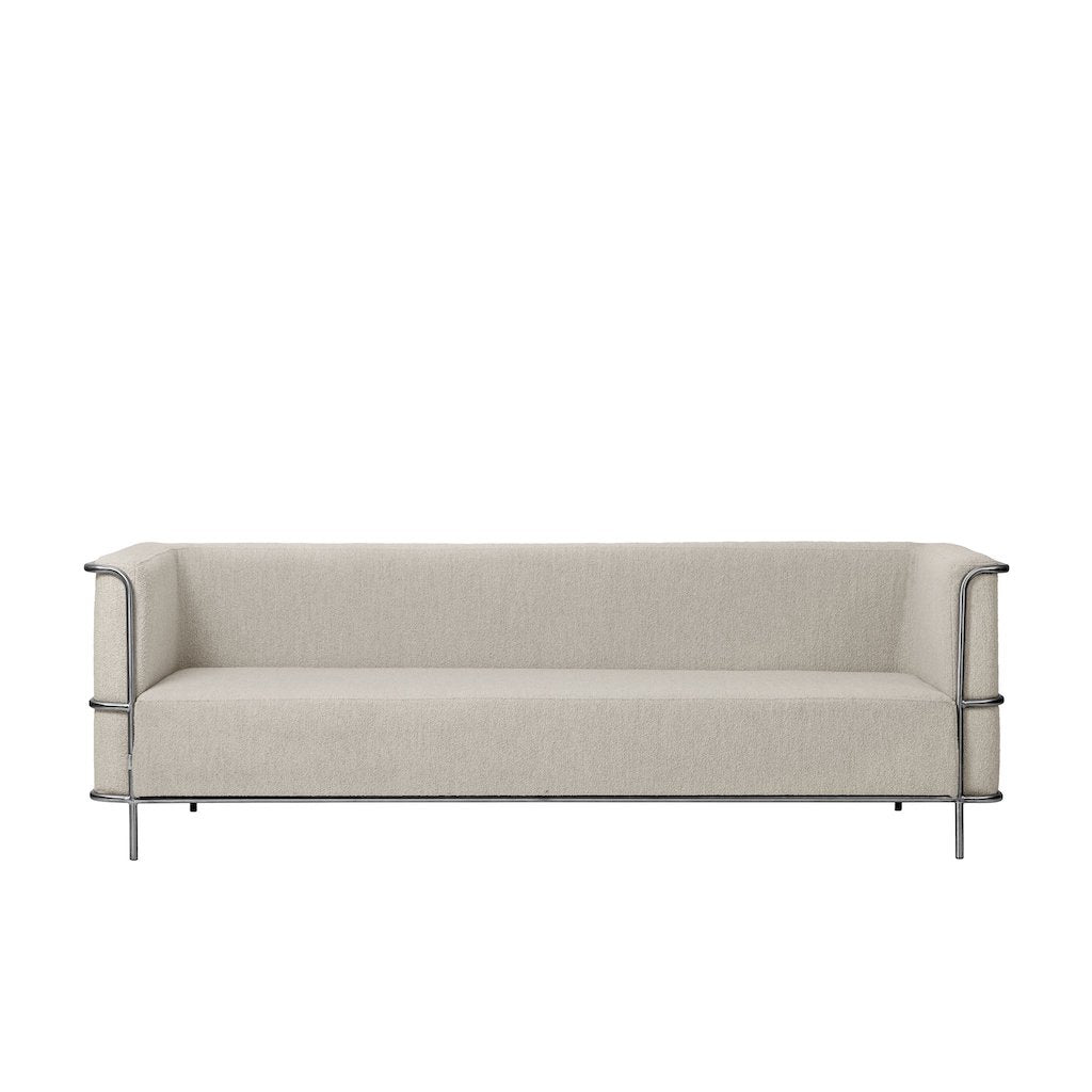 Modernistisches 3-Sitzer-Sofa von Kristina Dam, Beige Bouclé