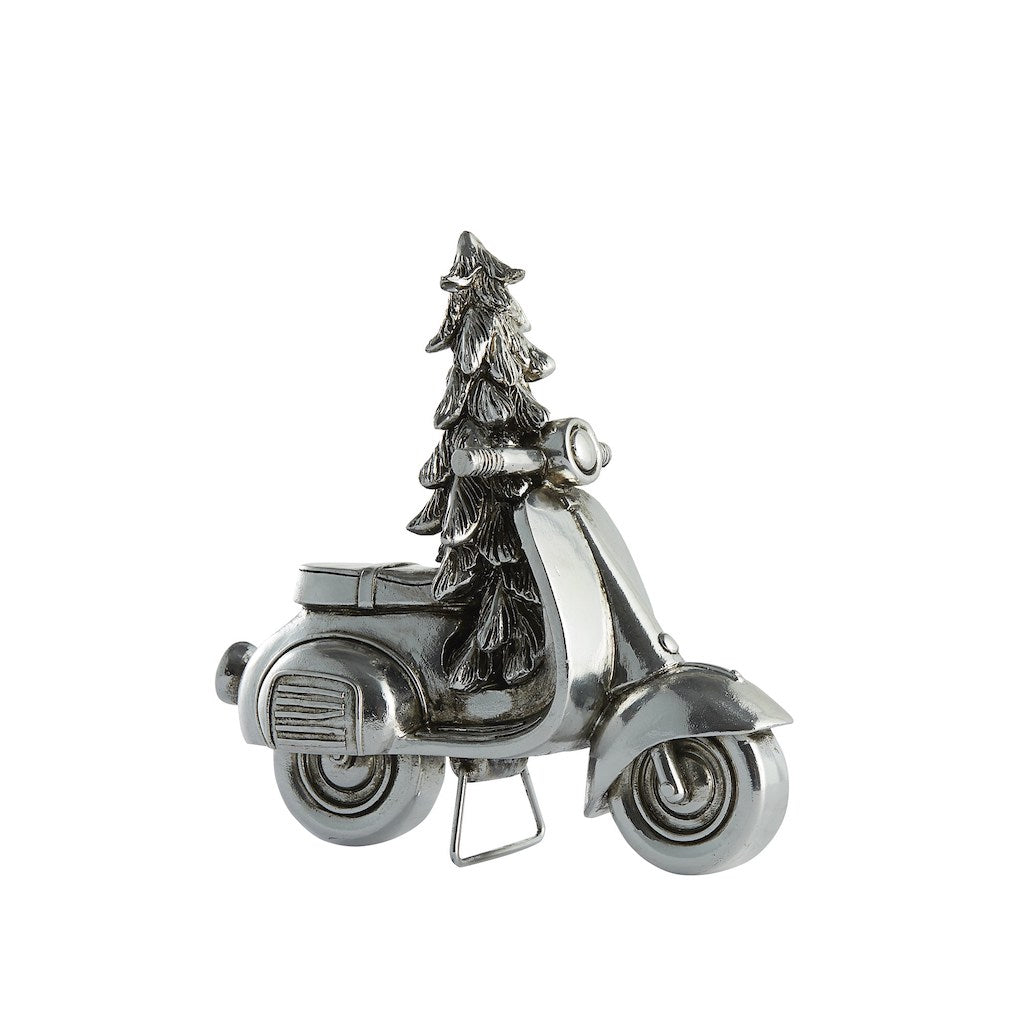 Julepynt Scooter i Antik Sølv fra Lene Bjerre