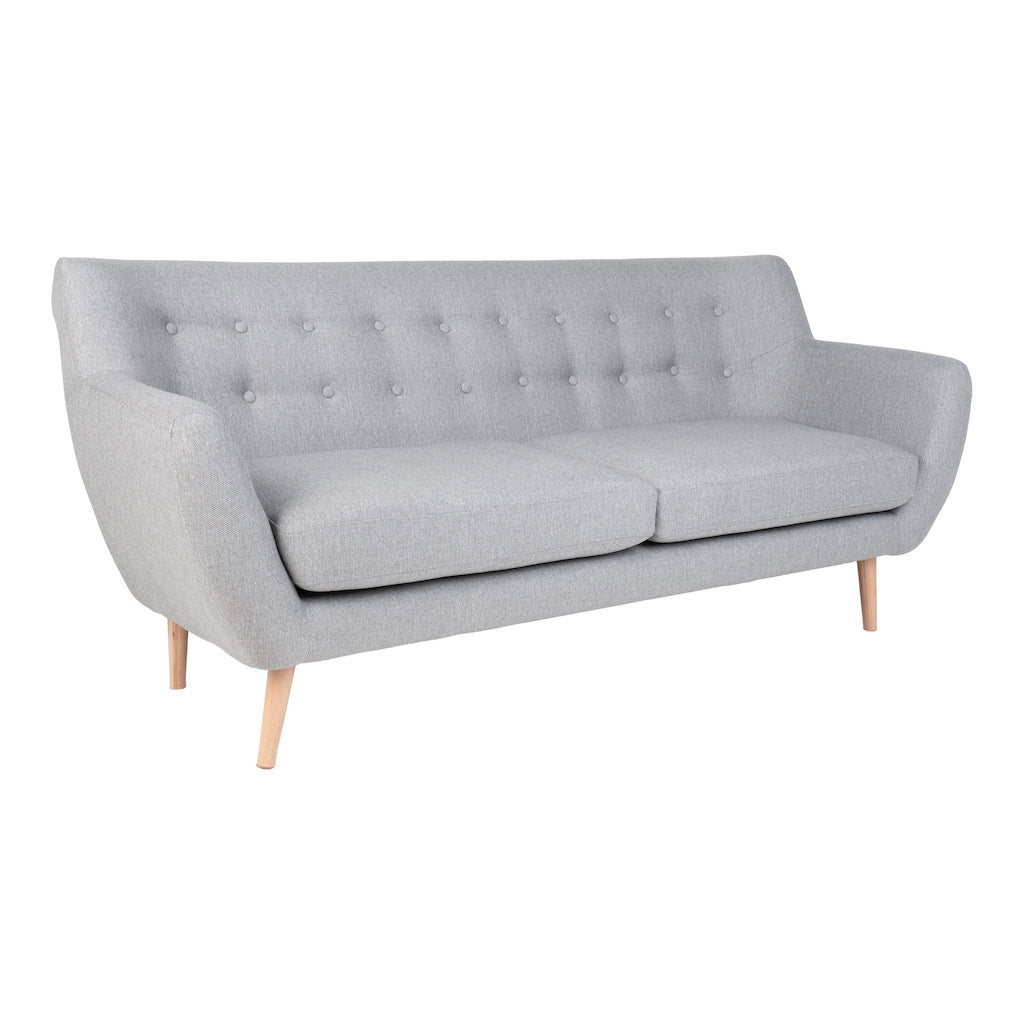 Monte Sofa i Velour, 3 personers i flere Farver
