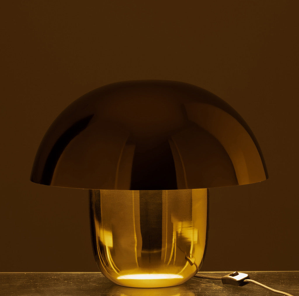 Mushroom Lampe, Gylden fra J-Line