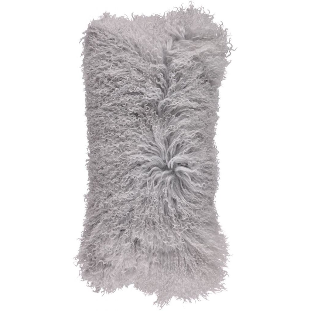 Tibetansk Lammeskinds Pude fra Natures Coll. i flere farver, 28x56