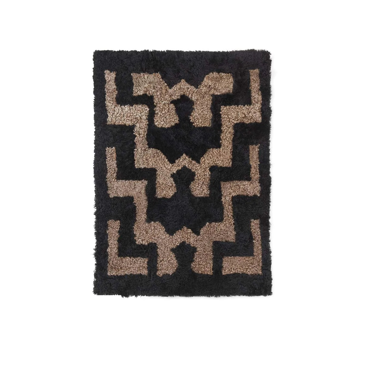 Handgefertigter Design-Teppich aus der Musterkollektion, Größe 70 x 130 cm