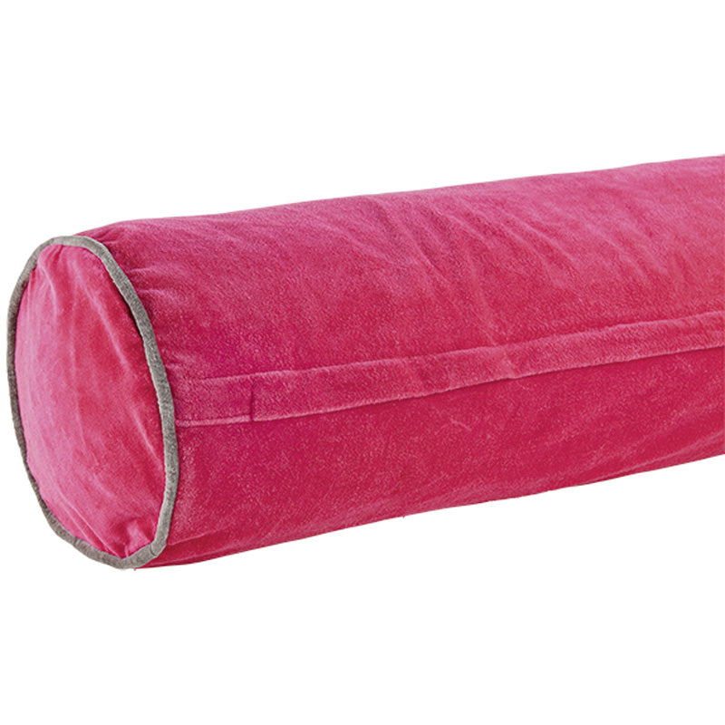 Pølsepudebetræk i Velour fra Liv-interior, Pink 20x60 cm.