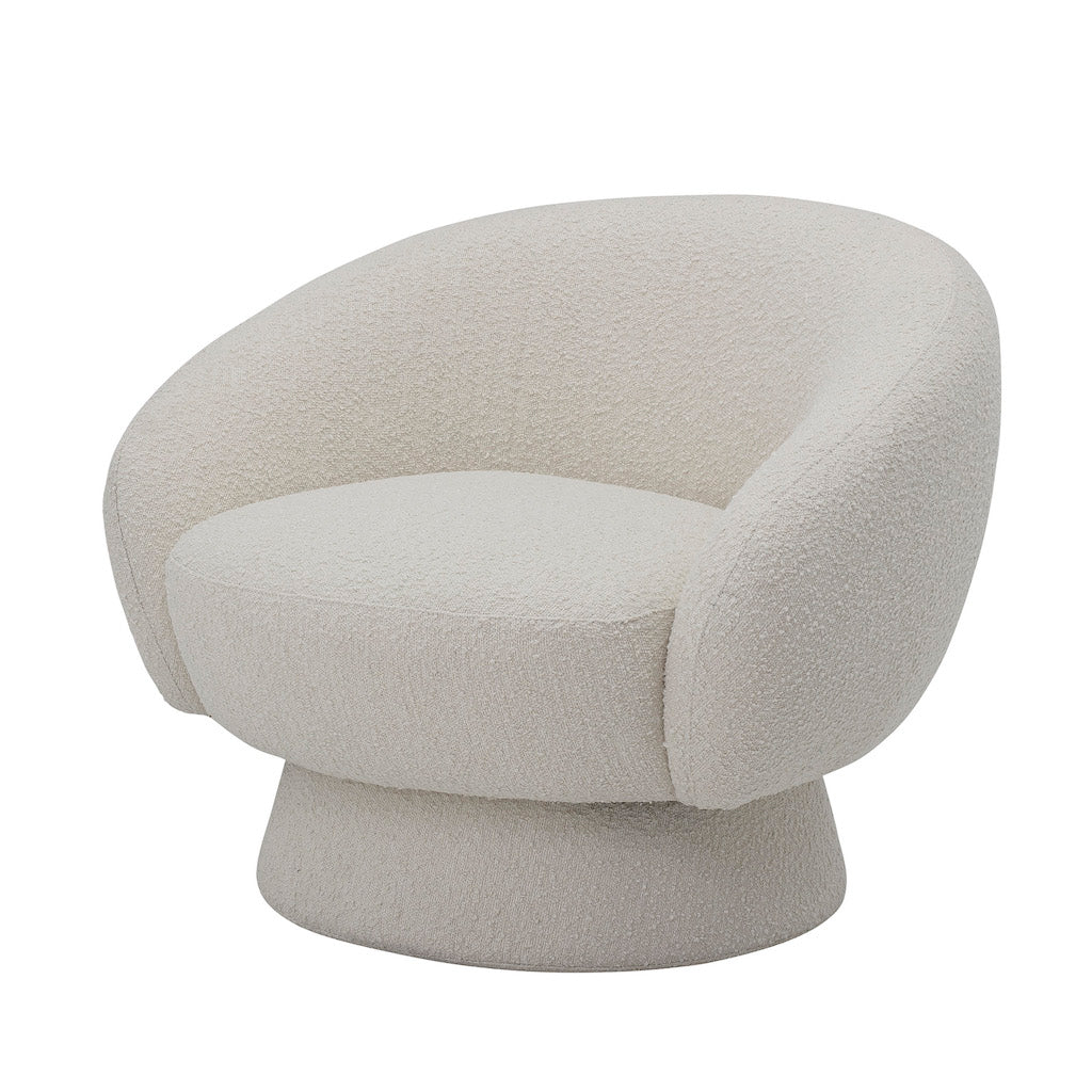 Ted Lounge Chair in cremefarbenem Boucle von Bloomingville – Vorbestellung
