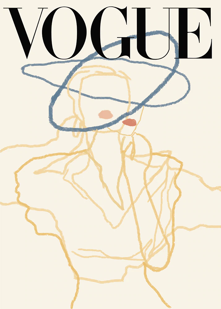 Vogue Cover Poster von A Good Company, 50x70 cm