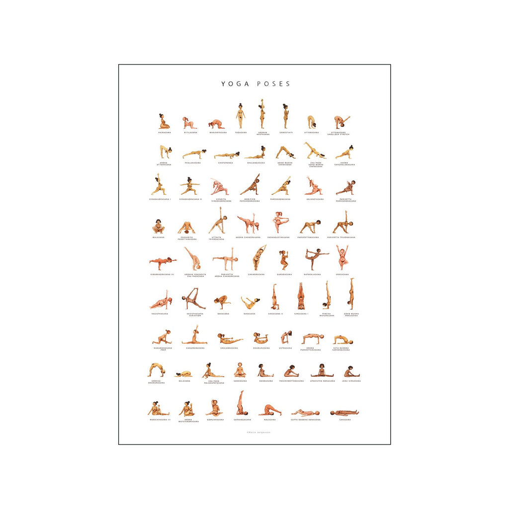 YOGA poses Plakat - Fordi yoga er for enhver krop.